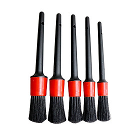 5pcs Car Detailing Brush Auto Cleaning Car Cleaning Detailing Set Dashboard Air Outlet Clean Brush Tools Car Wash Accessories