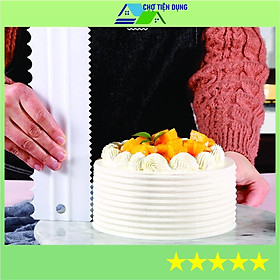 Mua Dụng Cụ Chà Láng Bánh Kem Dụng Cụ Làm Bánh Tạo Viền Hình Răng Cưa Cao Cấp Bộ 4 Pcs - CBTAOVIEN4PCS