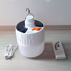Mua Đèn tích điện năng lượng mặt trời liền thể 50W Có remote - Ánh sáng trắng.