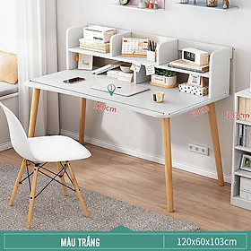 Mua Bàn làm việc  bàn học có kèm giá kệ sách phong cách Noricl. GP197