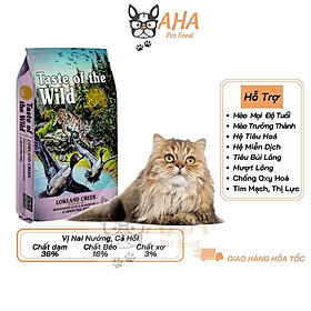 Thức Ăn Cho Mèo Anh Lông Dài, Taste Of The Wild Bao 2kg - Thức Ăn Cho Mèo, Vị Cá Hồi, Rau Củ Quả, Trái Cây - Chim Cút, Thịt Vịt