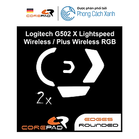 Mua Feet chuột thay thế PTFE Corepad Skatez cho Logitech G502 X Lightspeed / PLUS Wireless (2 bộ) - Hàng Chính Hãng