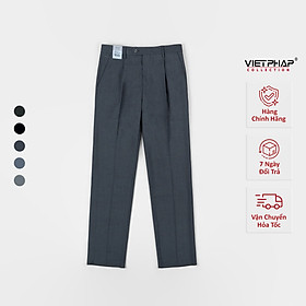 Quần Tây Nam VIỆT PHÁP Form Classic Có Ly Chất liệu Cao Cấp Chống Nhăn, Độ Bền Cao 2347