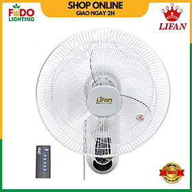 Quạt treo tường 3 cánh 50W  Lifan TE-1688 - Có REMOTE - Hàng chính hãng