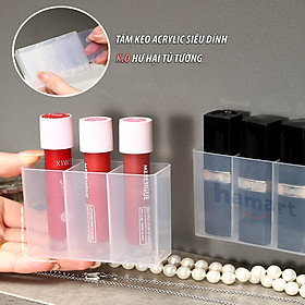 Mua Khay Đựng Son Mini Dán Tường Hộp 3 Ngăn Trong Suốt Gắn Cánh Tủ Treo Đồ Trang Điểm Để Mỹ Phẩm