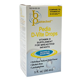 Vitamin D Cho Trẻ Sơ Sinh Pedia D Vite Drops Của Mỹ - Bổ Sung 400IU Vitamin D3 Tinh Khiết Cho Bé Theo Chuẩn WHO - Giúp Tăng Khả Năng Hấp Thu Canxi Phát Triển Chiều Cao