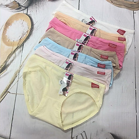 Combo 5 Quần Lót Nữ Cotton Thái Thông Hơi Cao Cấp – Phom Đơn Giản - Trang Nhã - Phù Hợp Mọi Lứa Tuổi - Giao Màu Ngẫu Nhiên + Tặng kèm set 5 dây cột tóc xinh xắn