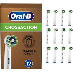 Set 12c đầu bàn chải Braun Oral-B CrossAction Electric Toothbrush Heads hàng chinh hãng