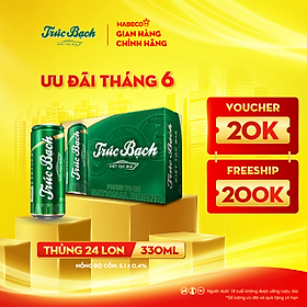 Bia Trúc Bạch - Thùng 24 lon 330ml