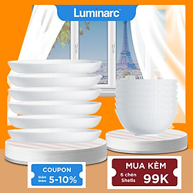 Bộ 6 Đĩa Thuỷ Tinh Luminarc Diwali Precious 25cm - LUDIQ1659 