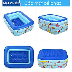Mua Bể bơi cho bé cao cấp hình chữ nhật đủ kích cỡ 2-3 tầng đáy 2 lớp chống trượt bền đẹp Amalife