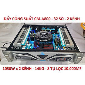 Mua MAIN CÔNG SUẤT CM AUDIO A800 HÀNG CHÍNH HÃNG - 2 KÊNH 2100W - 32 SÒ - CỤC ĐẨY CÔNG SUẤT