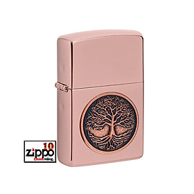 Bật lửa ZIPPO 49638 Tree of Life Emblem - Chính hãng 100%