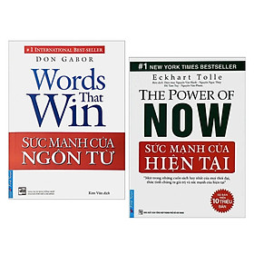 Hình ảnh Combo 2 Cuốn Sách Tư Duy - Kỹ Năng Sống Hay : Sức Mạnh Của Ngôn Từ + Sức Mạnh Của Hiện Tại (Tặng kèm Bookmark Happy Life )