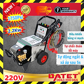 Mua Máy rửa xe thông minh 1750Psi  máy rửa xe áp cao tự động ngắt sau 5s bằng vi mạch điều khiển 18M17.5-2.2S4