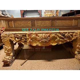 Mua Sập thờ tứ linh kê nghê gỗ Gụ Lào 1m97x 107 x 117 chân 20