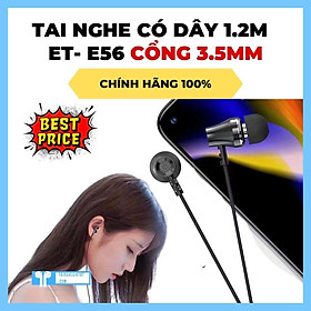 Mua Tai Nghe Có Dây 1.2m Earldom ET- E56 sử dụng cổng jack 3.5mm thích hợp với hầu hết các dòng smartphone  laptop  PC Hàng chính hãng