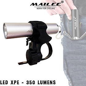 Đèn Pin Led Mini MAILEE D02-mini cho xe đạp Có Sạc USB bóng Led XPE 3W 350lumens (không zoom) nhỏ gọn bỏ túi (không kèm chân đế)