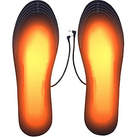 Portable USB Heating Insoles Electric Foot Warmer Washable Charge Support Clipping Heating Insoles