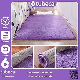 Mua Thảm Lông Xù Trải Sàn Phòng Ngủ | Màu Tím | Loại 1 | Dày 3 Lớp | 1m6 x 1m | TUBECA