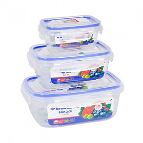 Mua Combo 3 Hộp Bảo Quản Thực Phẩm 2508 - Song Long