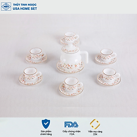 Mua Bộ ấm trà thủy tinh ngọc Mp USA Homeset P3066HLSF hoa mùa xuân
