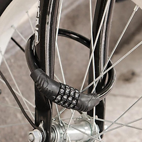 Khoá dây xe đạp xe máy 4 số chống trộm