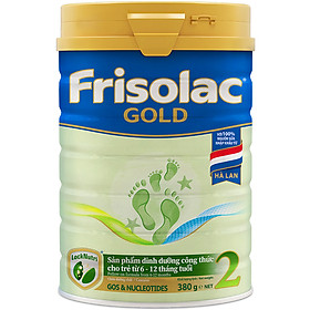 Sữa Bột Frisolac Gold 2 380g Dành Cho Trẻ Từ 6 - 12 Tháng Tuổi