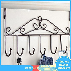 Mua Bộ 2 Móc Treo Quần Áo Sau Cửa 24Cm*40Cm - Mỗi Móc Gồm 7 Móc Con  Giao Màu Ngẫu Nhiên+ Tặng Hình Dán Ngẫu Nhiên - Vận Chuyển Miễn Phí Toàn Quốc