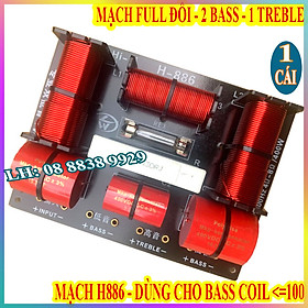 Mua PHÂN TẦN FULL ĐÔI CÔNG SUẤT LỚN H886 - 2 BASS 1 TREBLE - GIÁ 1 MẠCH