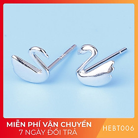 Bông hoa tai nữ bạc s925 cao cấp HEBT006 BH trọn đời