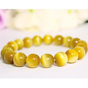 Vòng tay đá mắt hổ tâm vàng - 10.00 mm