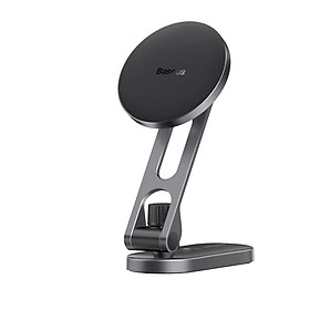 Mua Đế Giữ Điện Thoại Ôtô Baseus T-Space Series Folding Metal Car Mount Magnetic Phone Holder Frost Silver (Hàng chính hãng)