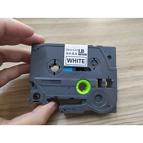 Mua Mực in  Băng mực tương thích 12mm  chữ đen nền trắng mã tz 231