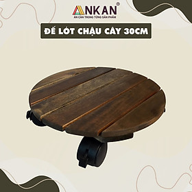 Mua Đế Lót Chậu Cây Có Bánh Xe Thương Hiệu ANKAN  Kệ Để Chậu Cây Cảnh  Có Bánh Xe  Mặt Tròn Bằng Gỗ Tràm  Màu Đen Đường Kính 30 Cm  Tải Trọng 80kg  Thích Hợp Để Đặt Chậu Cây Trong Nhà  Ngoài Trời  Tiện Lợi Di Chuyển
