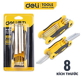 Mua Bộ Lục Giác Gập 8 Chiếc Đầu Bằng Deli - Thiết Kế Nhỏ Gọn Tiện Dụng  Dễ Dàng Tháo Lắp Sửa Chữa DL3598