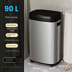 THÙNG RÁC THÔNG MINH INOX 90 Lít