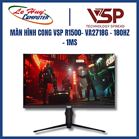 Màn hình Gaming VSP VA2718G | 27 inch, Full HD, VA, 180Hz, 1ms, cong - Hàng Chính Hãng