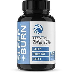 Nobi Nutrition Night Time Fat Burner, Sleep Aid an Appetite Suppressant - Stimulant-Free PM Weight Loss Pills & Metabolism Booster for Men and Women - Healthier Diet Pills - 60 Capsules