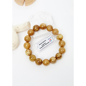 Vòng tay đá thạch anh tóc vàng Brazil AAA mệnh thủy, kim - Ngọc Quý Gemstones