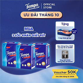 Khăn giấy rút cao cấp Tempo - 4 lớp bền dai, an toàn cho da - Thương hiệu Đức