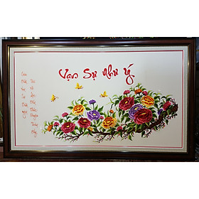 Mua TRANH THÊU -HOA MẪU ĐƠN (VẠN SỰ NHƯ Ý)