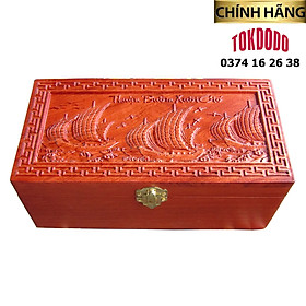 Mua Hộp Đựng Trang Sức  Vật Phẩm Văn Phòng TOKDODO Gỗ Tự Nhiên Đục Thuận Buồm Xuôi Gió