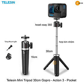 Mua Telesin Mini Tripod 30cm Gopro - Pocket - Action