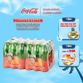 [TẶNG VOUCHER ESTEEM] Lốc 24 Chai Trà Đào Và Hạt Chia Fuzetea+ 450ml/Chai Sale 15.5 Coca-Cola Official Store