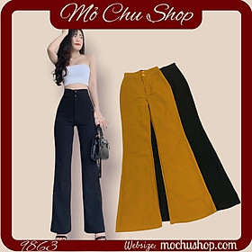 QUẦN SUÔNG LƯNG CAO 2 NÚT 74262706 [MỎ CHU SHOP