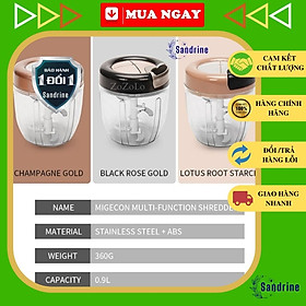 Mua Máy Xay Đa Năng Cầm Tay Mới - Xay Gia Vị Tỏi Ớt  Đồ Ăn Dặm Cho Bé Loại Lớn 5 Lưỡi 900ml  - Hàng Chính Hãng