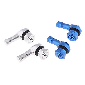 4pcs 90 Degree Angled Wheel Tire Tyre CNC Valve Stem Extension Adapter for Motorcycle Bike Scooter Universal