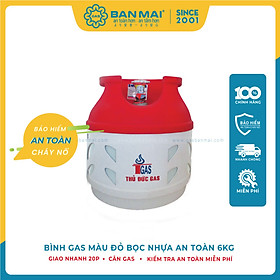 Bình gas Thủ Đức bọc nhựa 6kg 