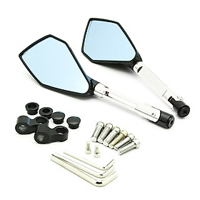Motorcycle rearview mirror, yamaha mirror, blue glass universal, enlarged mirror